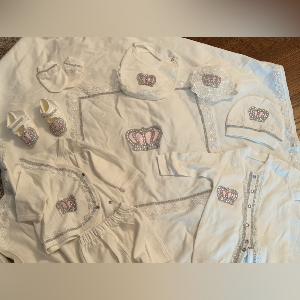 9piece baby girl set